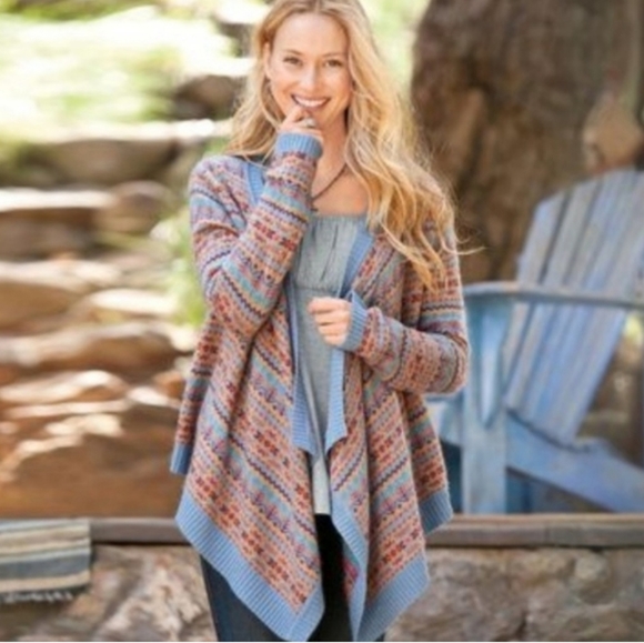 Sundance Folkloric Fair Isle Cardigan 